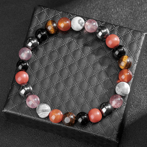 Bracelet Bohème Guérison Perles Cristal Strass Élastique Fait Main Pierres Précieuses Brillantes Bijoux Bohèmes Pour Femme Quotidien Fête Cadeau - Product Image 4