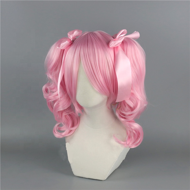 Wholesale Bang Dream Anime Wig 40cm Light Pink Maruyama Aya