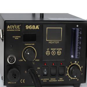 AOYUE968A + אוויר חם אקדח הלחמה ברזל עישון מכשיר 3-in-1 רב תכליתי תצוגה דיגיטלית ריתוך פלטפורמה - Product Image 4