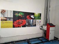 Machine d'impression murale verticale uv 3d, petit robot laser, carreaux de verre, sol