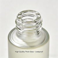 Flacon compte-gouttes en verre pour sérum capillaire et cosmétiques, 15 ml, 30 ml, avec logo personnalisé du fabricant, pour mascara et perruques