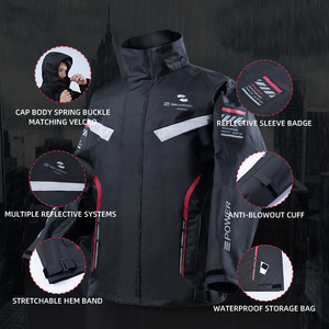 Áo mưa & quần mưa chống thấm nước dành cho người lớn, áo khoác mưa nam chống gió, áo mưa ngoài trời cho người đi xe máy, đi du lịch, các dịp trời mưa - Product Image 2