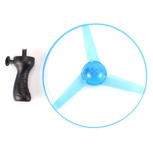 Large LED <b>Light</b> Disc UFO <b>String</b> Toy for Children - Flash <b>String</b> Flying Saucer with Plastic Grip for Outdoor Play - Product Image 4