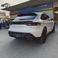 Kit carrosserie en fibre de carbone pour Porsche Macan 2022-2024, comprenant un becquet avant et un diffuseur arrière, pour une mise à niveau de la carrosserie