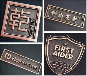 Großhandel Maßgefertigte 3D Metall Geschnitzte Figuren-Statue Antike Bronze Gedenkplakette Holzrahmen für Büro und Außenbereich - Product Image 6