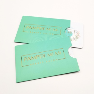 Vendita calda di plastica personalizzata unghie salone di bellezza e SPA Gift Card con custodia di carta - Product Image 2