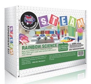 Fabricant de jouets ODM/OEM BIG BANG SCIENCE, kit scientifique arc-en-ciel DIY pour enfants, jouet éducatif STEAM amusant pour mélanger les couleurs, <span class=keywords><strong>cadeau</strong></span> - Product Image 1