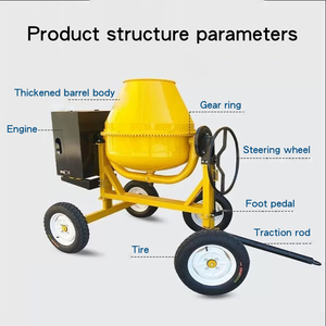 Chinesische Fabrik Tragbare Diesel-Mini-Betonmischpumpe 350L/700L Kleine Betonmischmaschine Hochleistungs-Betonmischer - Product Image 4