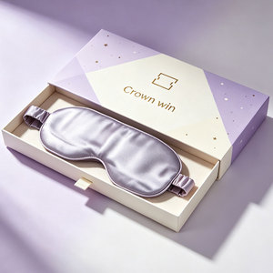 Manufacture Custom Printing Pattern Sleep Mask Box Fsc Certified Silk Eye Mask Drawer Box With Sliding Packaging Gift Box - Product Image 3