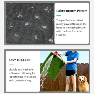 Tapis d'entraînement pour chien d'intérieur en gazon artificiel portable, tapis de propreté pour chiot, accessoires pour chiens et chats - Product Image 4