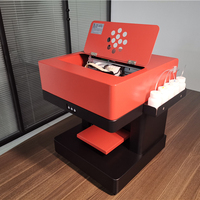 Gıda kek kahve yazıcı makinesi marka yeni renkli mürekkep püskürtmeli yazıcılar 3D Flatbed yazıcı 4 renk (cmyk) yenilebilir mürekkep otomatik 8-18cm