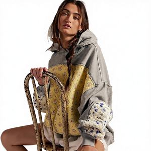 Sudadera con Capucha para Mujer, Diseño Bordado, Estilo Casual, Holgada, con Parches, para Primavera/Otoño/Invierno, en Oferta - Product Image 2