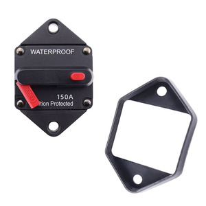 <span class=keywords><strong>Disjoncteur</strong></span> 12V 24V 32V DC 150A avec <span class=keywords><strong>bouton</strong></span> <span class=keywords><strong>rouge</strong></span> réinitialisation manuelle IP65 pour moteurs de pêche à la traîne de camions automatiques - Product Image 1