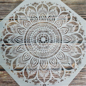 <span class=keywords><strong>Custom</strong></span> Mandala <span class=keywords><strong>Stencil</strong></span> แม่แบบภาพวาดดอกไม้พลาสติก <span class=keywords><strong>Stencil</strong></span> แม่แบบ - Product Image 2