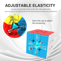 MoYu MeiLong3 Meilleur cube magique 3x3x3 mini, le plus vendu, en plastique ABS écologique, jouet éducatif fluide et rapide pour enfants, coloré