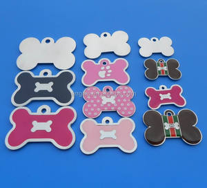 De alta calidad de oro de la flor en forma de logotipo en blanco latón Etiqueta de perro - Product Image 4