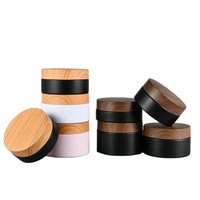 Récipient de gommage corporel naturel en gros 250ml 500ml pot d'emballage cosmétique vide de crème givrée