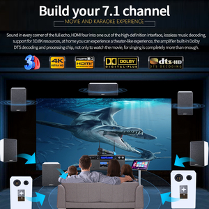 7.1 Rạp Hát Tại Nhà Hệ Thống Khuếch Đại Công Suất 3D/8K Dts Kỹ Thuật Số HD KTV Karaoke Âm Thanh AV Receiver Âm Thanh Khuếch Đại - Product Image 6