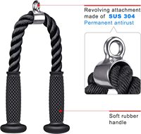 Equipo de gimnasio, accesorio de cable para tríceps, cuerda de goma para entrenamiento de fuerza