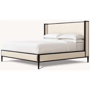 Camas Super King e King Size Estofadas em Madeira Sólida Americana - Product Image 4
