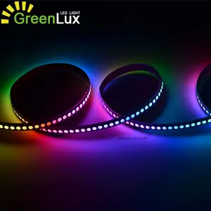 5V 12v 24v Color changing dream color smart programmable addressable led strip lights with white black PCB LED strip light IC st