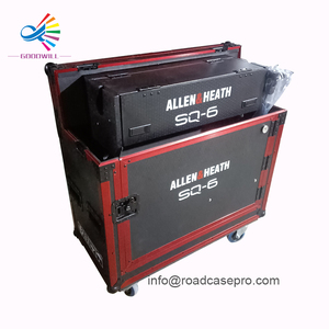 Caja de vuelo abatible para consola mezcladora de DJ personalizada para <span class=keywords><strong>Allen</strong></span> Health SQ6 con puerta doble o puerta única - Product Image 4
