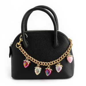 樱桃包手袋魅力链-草莓黄金装饰包魅力链-精致肩包钥匙扣 - Product Image 2