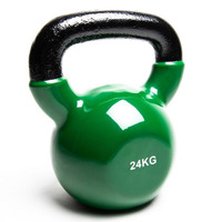 Vente en gros de kettlebell en fonte lourde pour compétition de gym ensemble de kettlebell en vinyle cloche de bouilloire en vinyle d'haltérophilie pour fitness