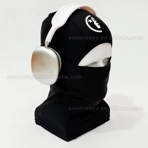 पूर्ण चेहरा स्की मास्क आरामदायक बालकलावा एक छेद लुभावनी विंडप्रूफ साइकिल पर्वतारोहण कैप खेल सफेद स्की मास्क - Product Image 5