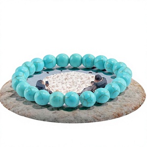 Best Selling Geometric Bohemian Style <b>Beaded</b> <b>Bracelet</b> for Unisex Anniversary Gift with Turquoise and Natural Stones - Product Image 2