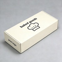 Boîte d'emballage alimentaire en carton ondulé pour biscuits, impression numérique, réutilisable, pour donuts, brownies, boîte en papier tendance, faible MOQ, boîte à snacks en papier