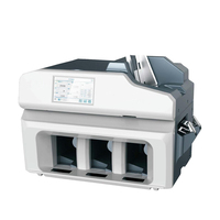 Máquina Clasificadora de Billetes Profesional BS-631, Clasificador de Billetes con 3+1 Compartimentos, Reciclador de Efectivo, Máquina ATM