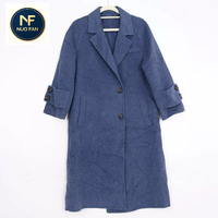 Vêtements d'occasion, Grade Ab Mix, Manteau en laine double face pour femme, Longueur genou, Styles variés, Couleurs variées, Commande minimum 500 kg