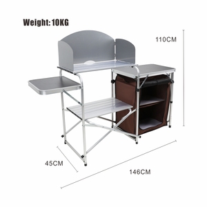 <span class=keywords><strong>Table</strong></span> de pique-nique d'extérieur, multifonctionnelle, en aluminium, première, pliante, pour le <span class=keywords><strong>Camping</strong></span> - Product Image 6