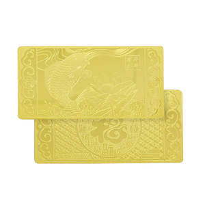 Barra de Metal Puro Personalizada, Barra de Ouro Sólido Revestida, Barras de Ouro em Onças, Moeda Comemorativa de Cobre Puro - Product Image 1