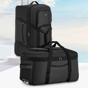 Valise souple pliable à roulettes, sac de voyage, sac de sport portable, sac de voyage à roulettes, bagage cabine, sac trolley - Product Image 3