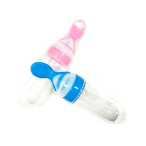 Botella de alimentación de silicona <span class=keywords><strong>para</strong></span> niños y recién nacidos, alimentador con cuchara <span class=keywords><strong>para</strong></span> alimentos y cereales, oferta - Product Image 1