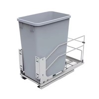 Poubelle coulissante sous évier - Conteneur à déchets robuste avec glissière à fermeture douce