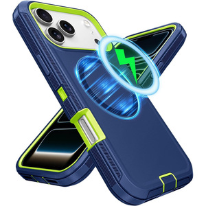 Funda Magnética 3 en 1 Anticaídas para <span class=keywords><strong>iPhone</strong></span> 17 Pro Max 16 15 14 Plus <span class=keywords><strong>13</strong></span>, Resistente a Impactos, Protección Tipo Armadura - Product Image 2