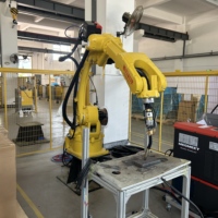 Robot de soudage 6 axes PLC et boîte de vitesses avec moteur, charge utile de 6 kg, IP54, pour la fabrication d'acier au carbone, soudage MIG/MAG/TIG et rectification