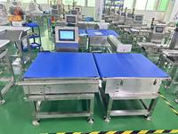 Mesin Pemeriksa Berat Dinamis CQ-XP500 Timbangan Online Checkw Weigher dengan Printer Inkjet dan Roller Rejector