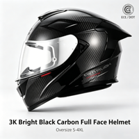 Nouveau casque de moto intégral professionnel en fibre de carbone AR936 pour hommes adultes, taille plus, course de moto, vélo électrique, toutes saisons
