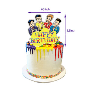 Artículos para Fiesta <span class=keywords><strong>de</strong></span> Cumpleaños <span class=keywords><strong>de</strong></span> The Band, Decoraciones para Fiesta <span class=keywords><strong>de</strong></span> Adultos, Incluye Pancarta <span class=keywords><strong>de</strong></span> Feliz Cumpleaños, Globo, Decoración para Cupcakes DIY - Product Image 5