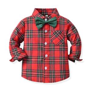Conjunto de Camisa de Manga Larga con Lazo para Niños de 1 a 6 Años, Estilo Caballero, para Primavera y Otoño, Navidad, KBCS-004 - Product Image 6