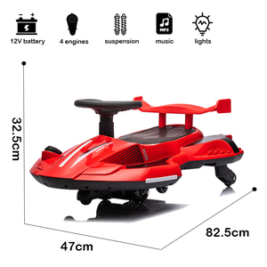 Auto Eléctrico <span class=keywords><strong>de</strong></span> Juguete para Niños, 12V, Batería Recargable, Derrape, Juguete <span class=keywords><strong>de</strong></span> Plástico para Exteriores, para Niños <span class=keywords><strong>de</strong></span> 2 a 4 Años - Product Image 3