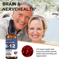 Vitamine B12 en gouttes en gros, soutien à la santé globale, saveur naturelle de baies, 60 ml