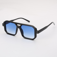 OEM SP9945 Nouveauté Lunettes de soleil pour homme, monture carrée pleine en PC, verres AC, protection UV400 à 100%, couleur au choix, CE