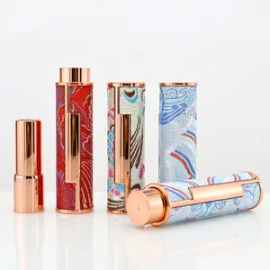 KHG-015 Hot Products Luxury Press Plastic Empty Lipstick Tube Container Packaging Chinese Style Lipstick Tube 2024