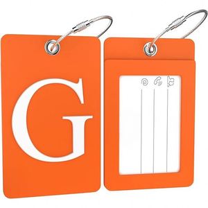 Étiquettes de bagages souples et réutilisables en silicone, porte-nom d'identification lumineux pour valise de voyage - Product Image 1