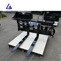 Fourche à palettes hydraulique pour chargeuse compacte, pour palettes en bois et manutention de matériaux de construction, personnalisation gratuite LG